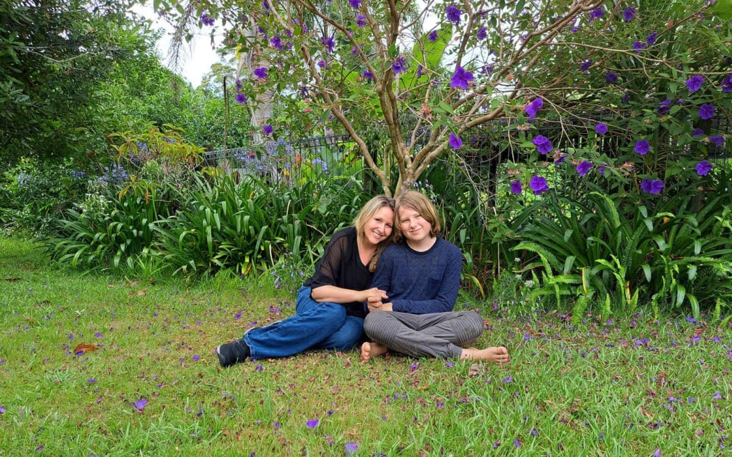 Photographer Rachel Jordan and son Evan