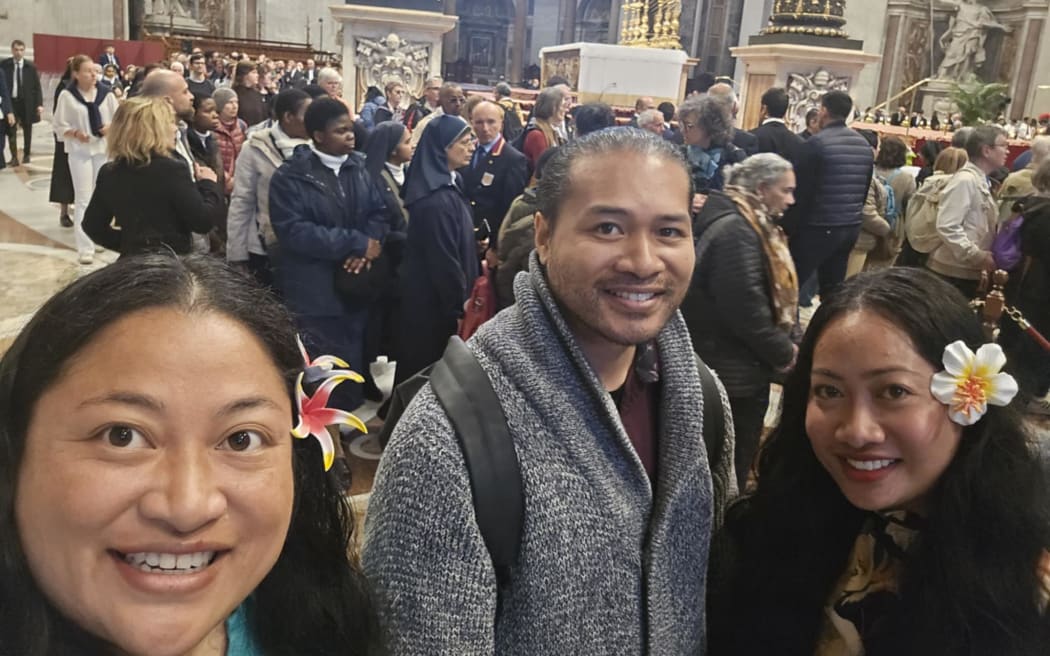 Leung Wai siblings in St Peter's Basilica were among the thousands paying their final respects to Pope Francis