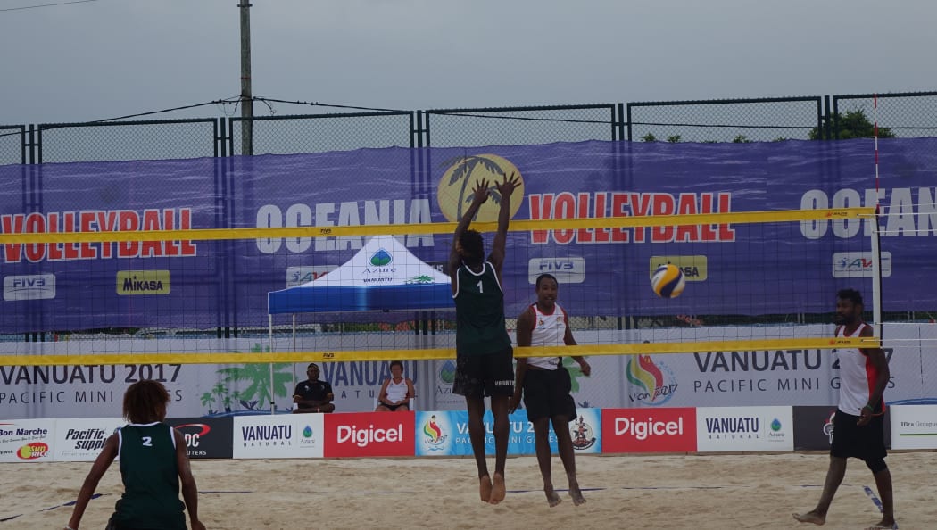 Vanuatu and PNG play a practice match