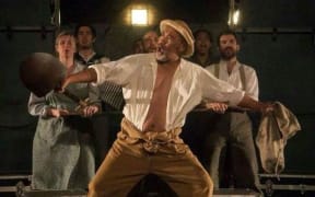 Rawiri Paratene in Hamlet.