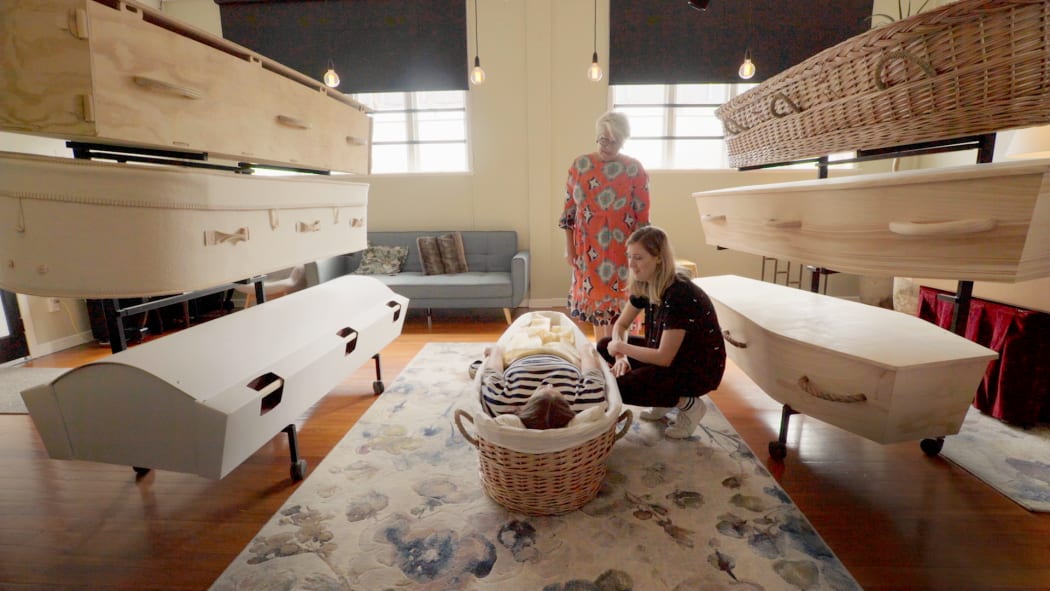 Alice and Brynley shop for the future.