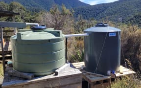 The new water tank at Hunters' Hunt will double capacity.