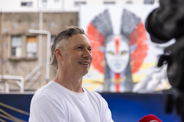 Avatar mural artist Jonny