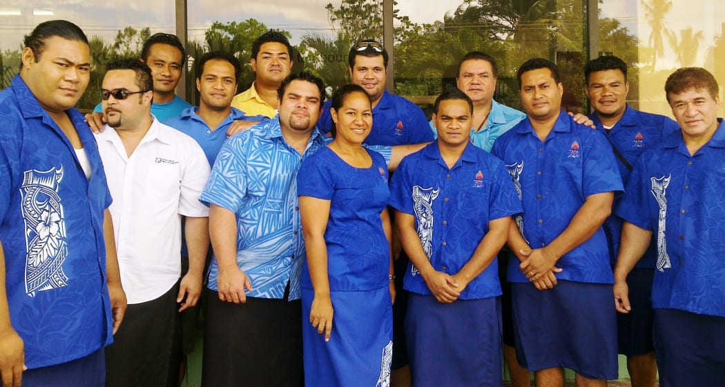 The 2011 Samoa Powerlifting team.
