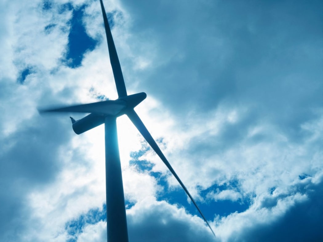 Low angle view of turbine on windfarm (Photo by Monty Rakusen / Cultura Creative / Cultura Creative via AFP)