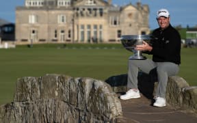 New Zealand golfer Ryan Fox winner of the 2022 Alfred Dunhill Links Championship at the Old Course,St Andrews, Fife, Scotland.