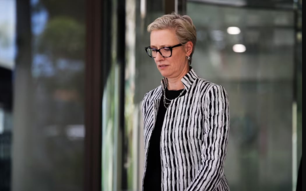 Commonwealth prosecutor Kirsten Nelson leaves court.