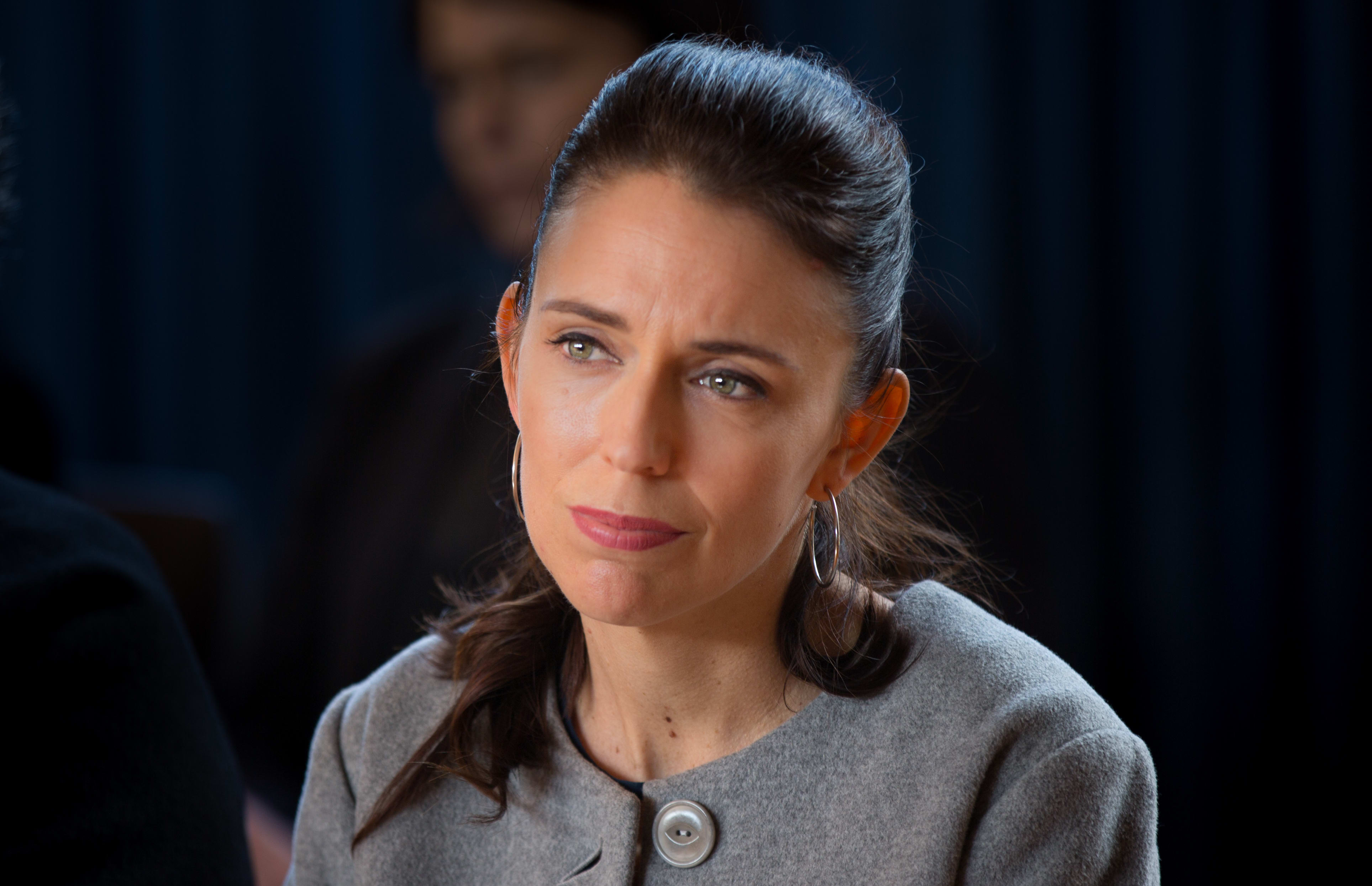Jacinda Ardern on a visit to her hometown of Morrinsville. 10 August 2017.