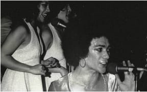 Mark Williams and backup singers