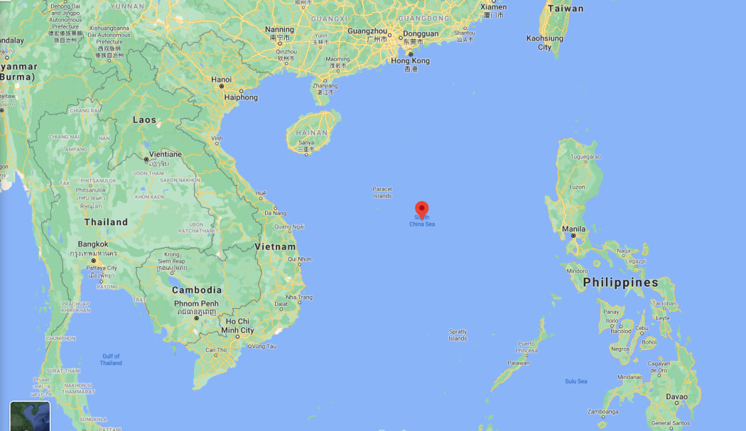 The South China Sea lies between China, Taiwan, Philippines, Vietnam and Malaysia.