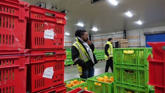 Sanjay Dayal eyes up a deal at the fresh produce wholesalers
