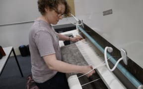 Caroline McQuarrie uses weaving to explore early settler history in New Zealand.