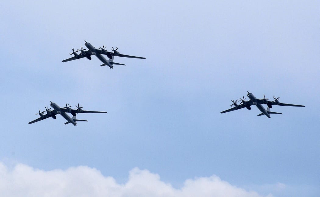 Russian Tu-95 Bear bombers.