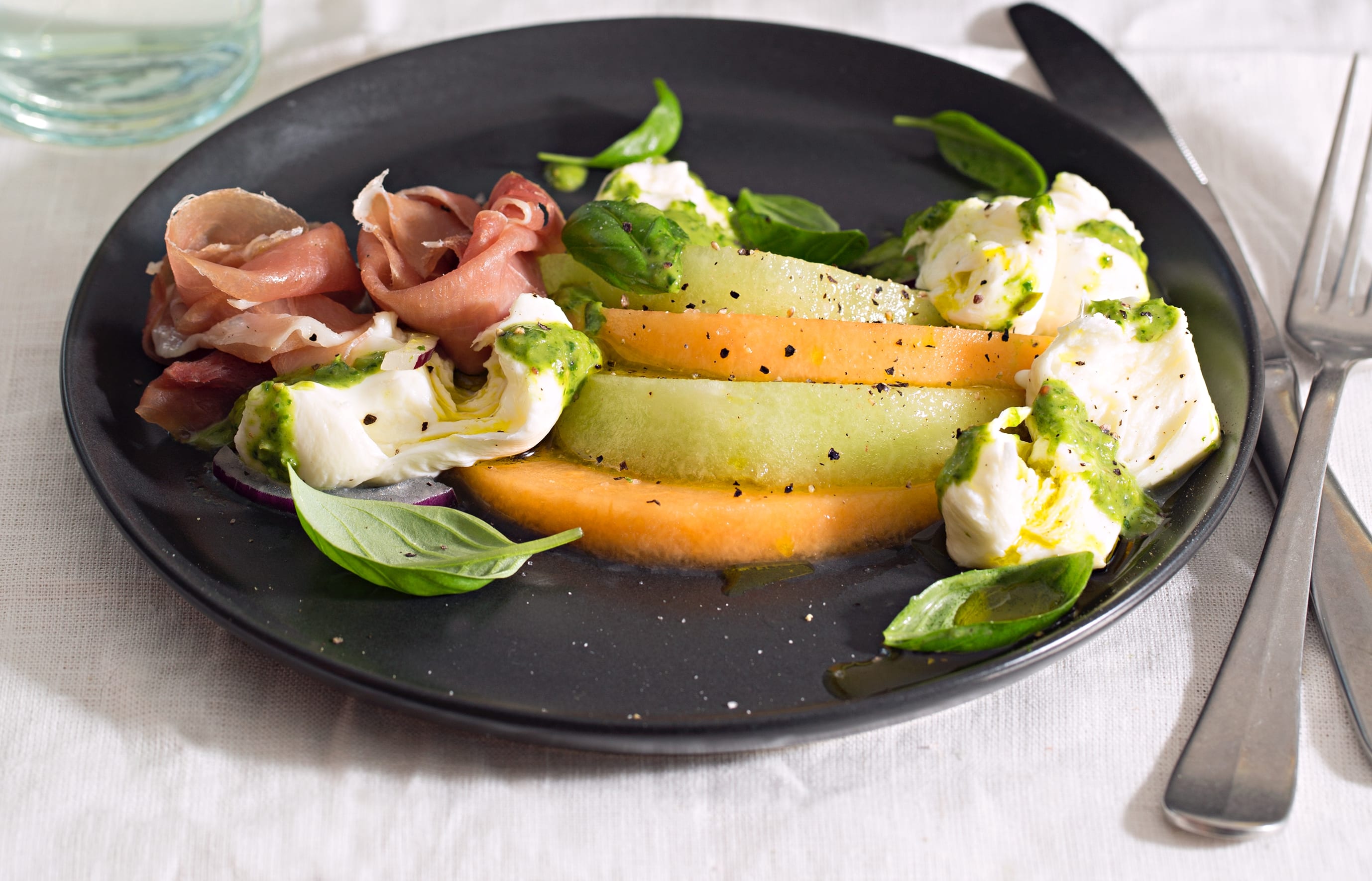 Melon Caprese salad by Jess Daniel