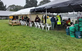 Hundreds are turning up at Waiohiki marae to help locals clean up after Cyclone Gabrielle.