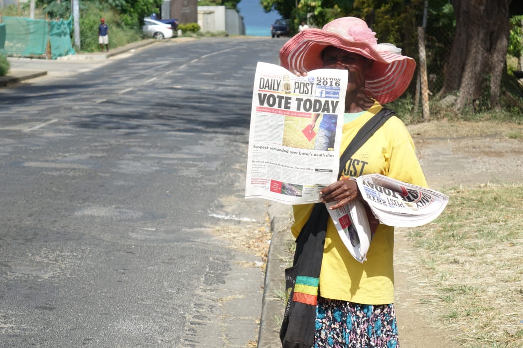 Election day in Vanuatu