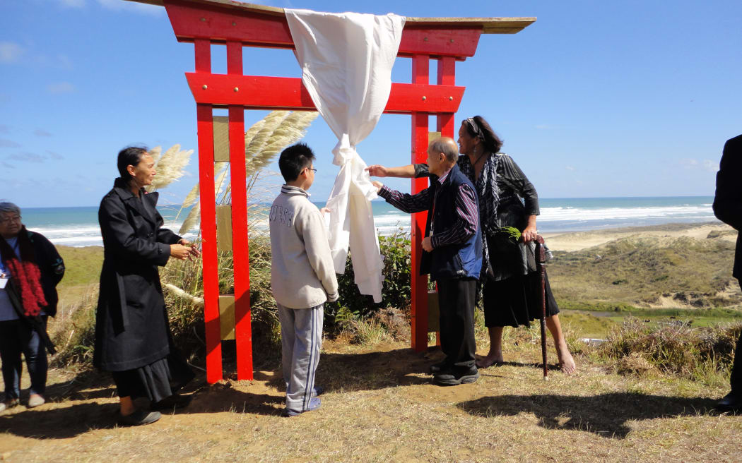 Unveiling the Red Pavilion, Ching Ming in the Hokianga, 2013.