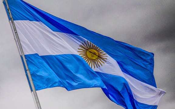 Argentina flag.