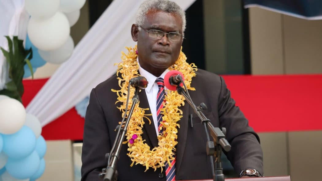 Solomon Islands prime minister, Manasseh Sogavare.