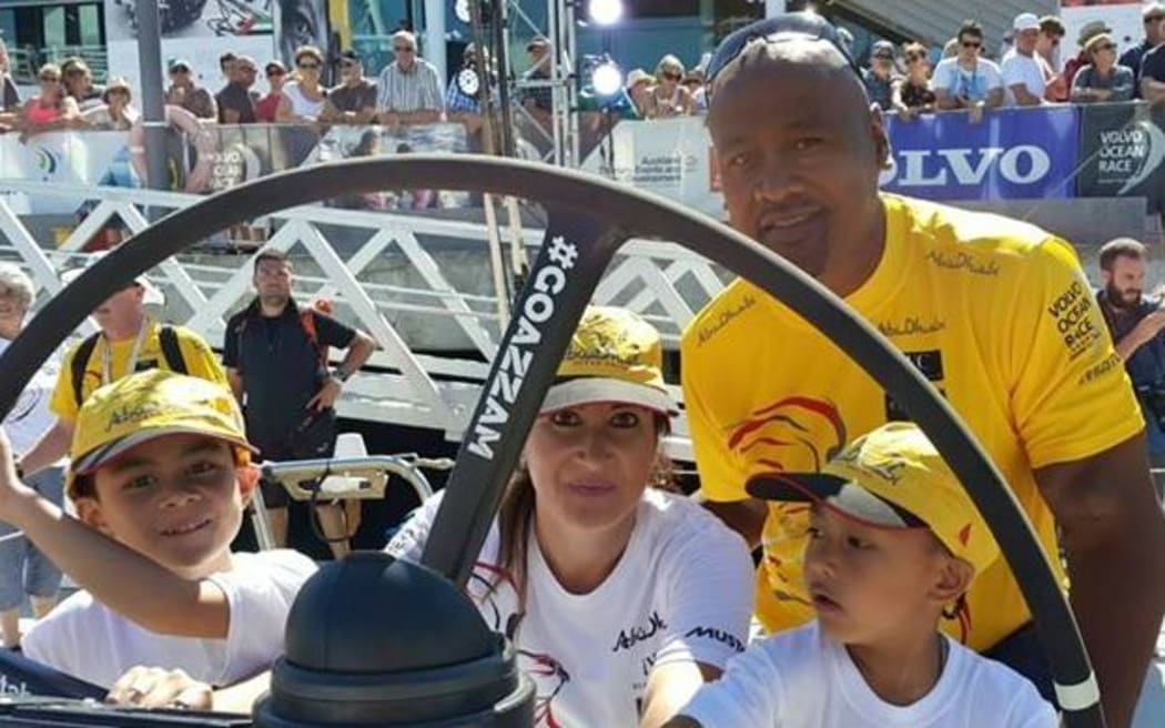 Jonah Lomu and his family