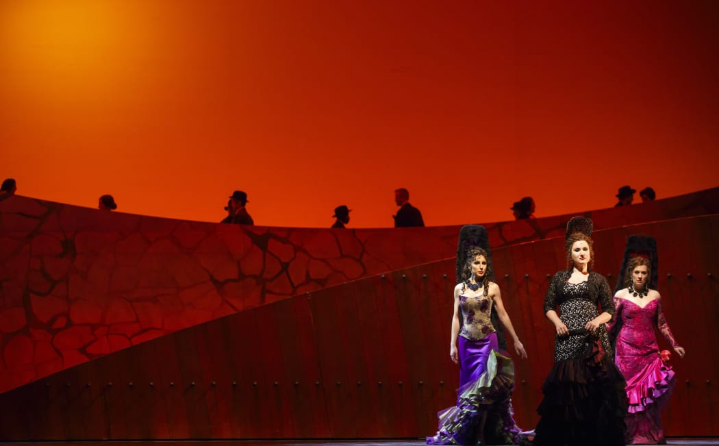 A scene from Carmen at Chicago Lyric Opera
