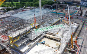 Construction on the project.