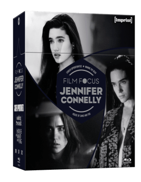 A photograph of the Blu-ray box set called Jennifer Connelly Film Focus from ViaVision