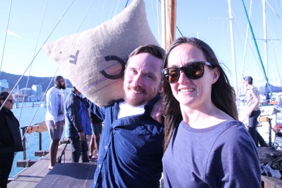 The Wellington Chocolate Factory's Gabe Davidson and Rochelle Harrison. Oct 2015