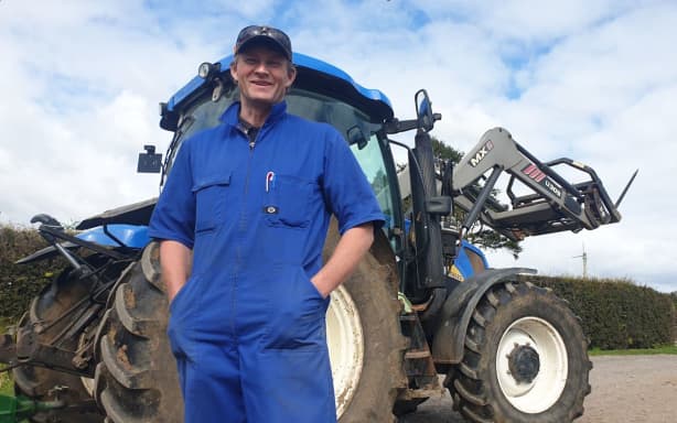 Lepperton dairy farmer Mark Hooper said lockdown had come at a busy time.