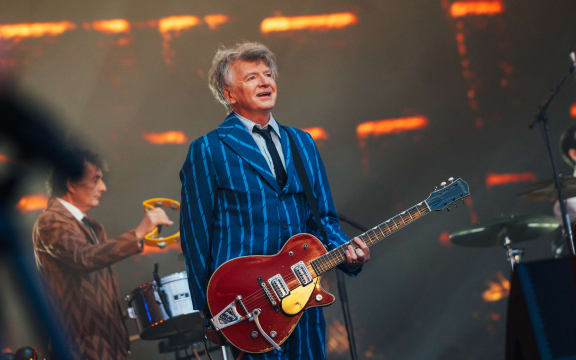 Split Enz reunite to perform at Electric Avenue in Christchurch.