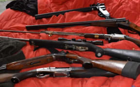 Police recovered several firearms after a property raid in Whangārei.