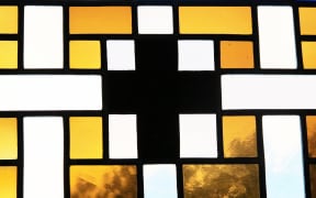 Stained glass designed by Nigel Brown