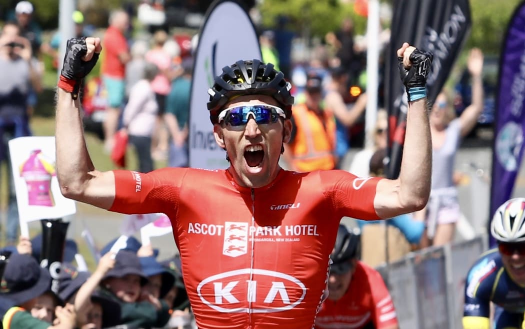 Taylor Gunman wins the second stage of the Tour of Southland.