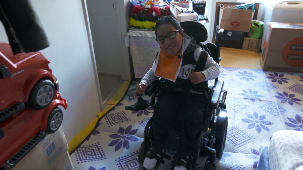 Jerasaiah and his family live in a garage while they wait months for Housing NZ to provide an appropriate home.