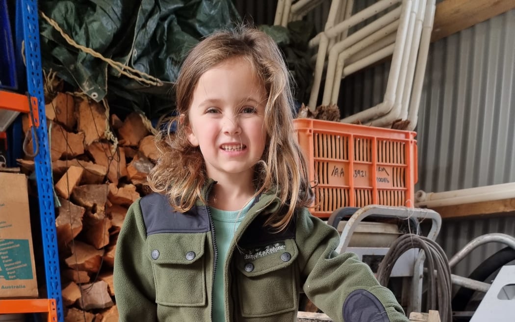 Indi Jenkinson, a student at Halfmoon Bay School.
