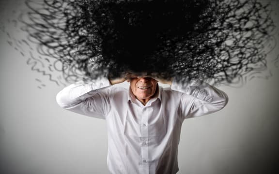 Distracted man
