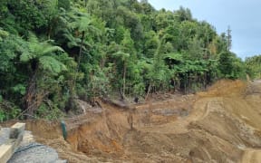 Damage to SH25A in Coromandel.