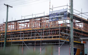 Buildings under construction in Lyall Bay, Wellington
