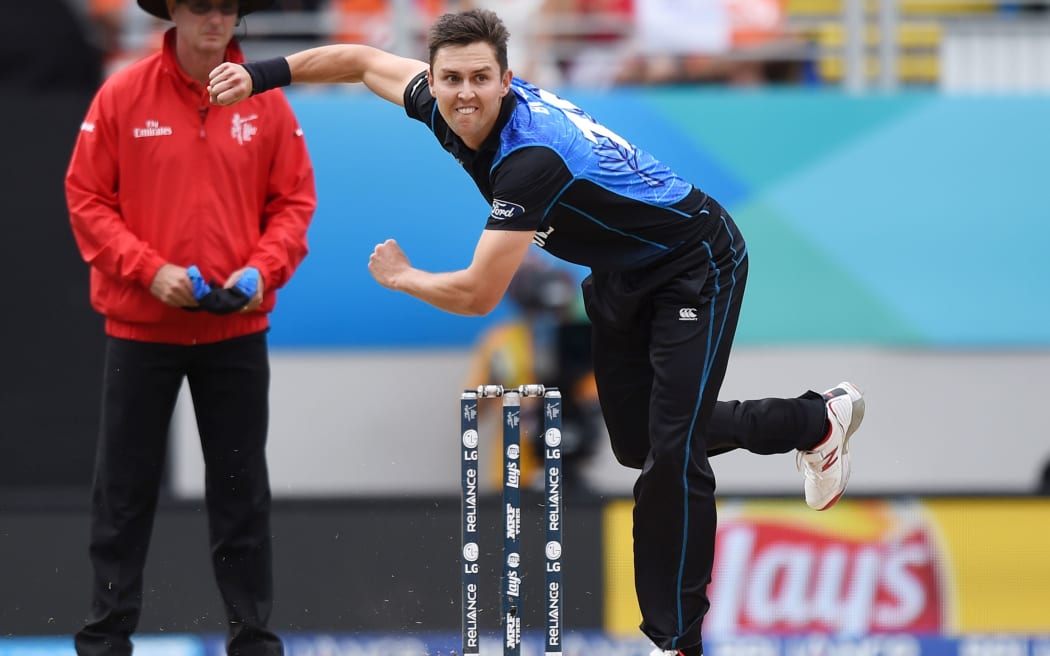 Trent Boult in action against South Africa.