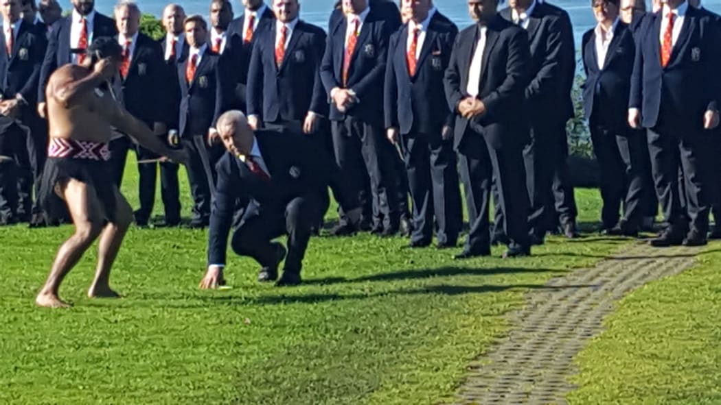 Lions coach Warren Gatland during the wero.