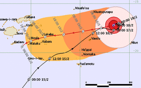 Severe Tropical Winston tracking map