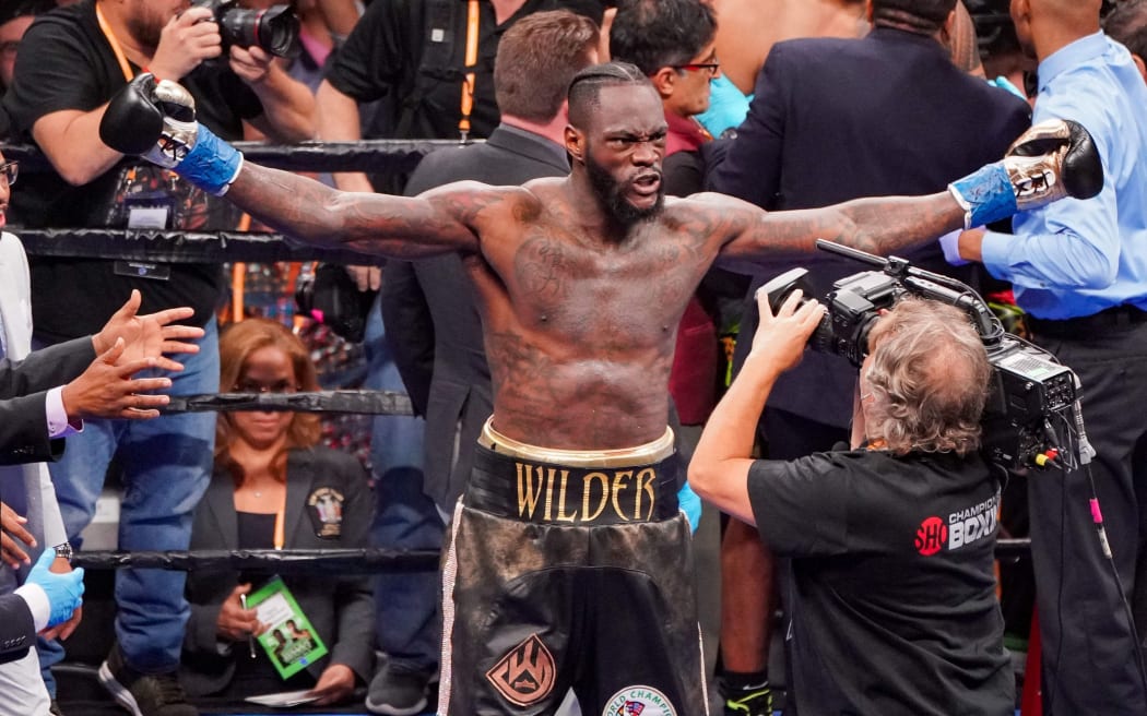 American boxer Deontay Wilder.