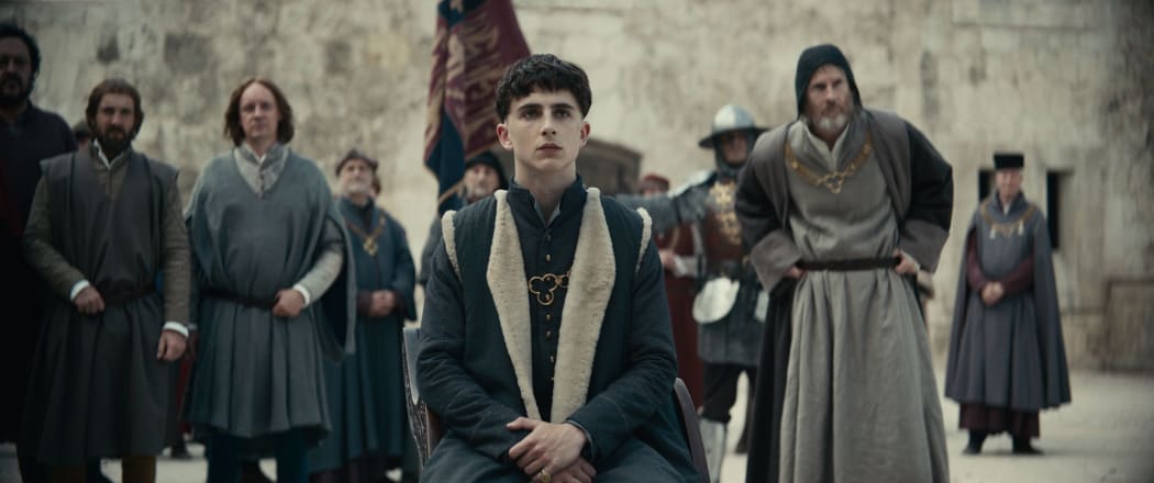 Timothée Chalamet is Henry V in David Michôd’s The King.