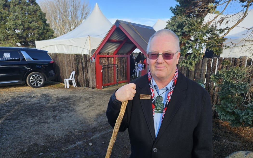 Opaea Marae speaker and Takutai Kemp's uncle Richard Steedman.