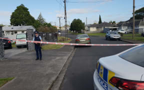 Armed police are protecting a cordoned off area in Mt Roskill where a person was stabbed and killed last night.