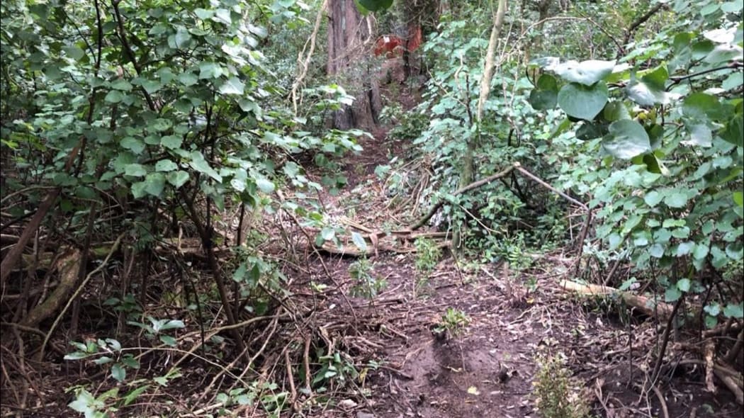 An example of an improvised, unauthorised bike track.