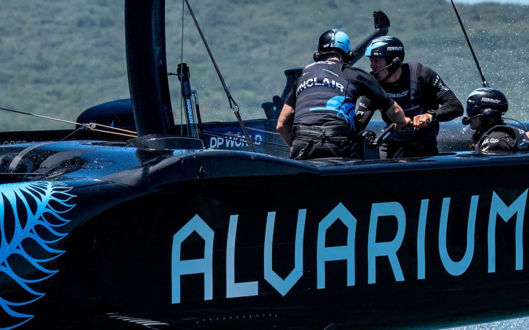 Black Foils training off Auckland.