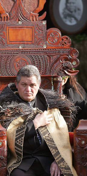 The current Maori King Tuheitia Paki - expected to decide on bust of first king.