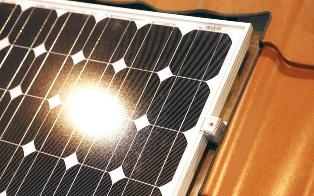 Solar panel (Photo by Christophe Lehenaff / Photononstop / Photononstop via AFP)