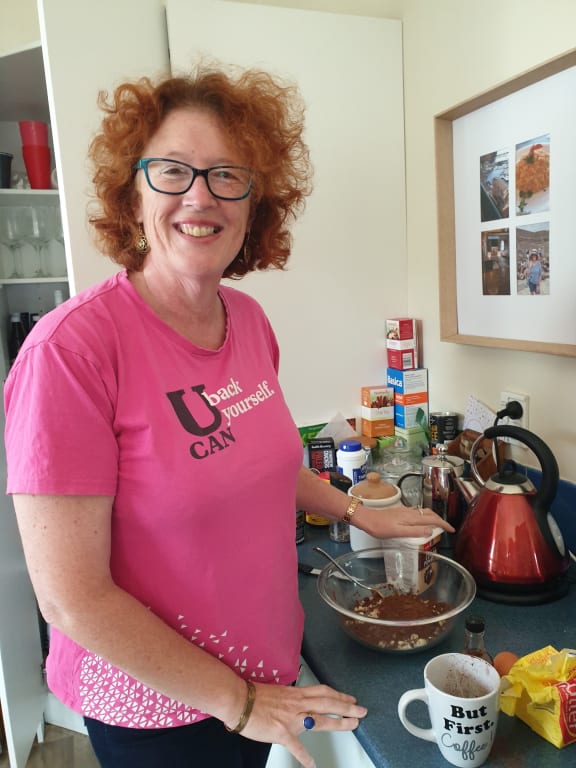 Jacquie Walters in her kitchen